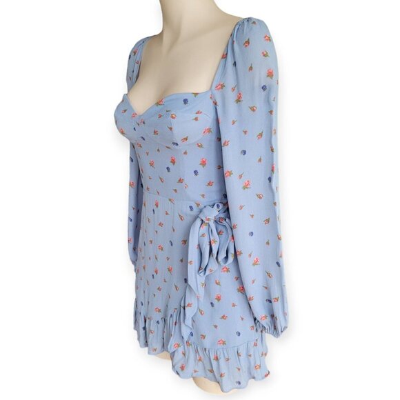 Reformation Cammi XS Sweetheart Long Sleeve Dress - Picture 5 of 16